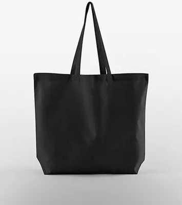 Produktbild von Westford Mill W165 | Organic Baumwolle InCo. Maxi Bag For Life Einkaufstasche - Farbe: Black - Größe: 35 x 39 x 13,5 cm