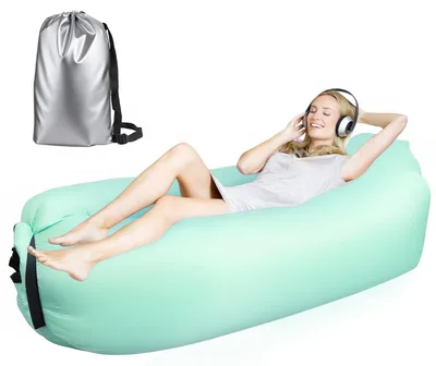 Produktbild von Solidchoice – Aufblasbare Liege für den Strand – 200 x 70 cm – Luftmatratze für den Außenbereich