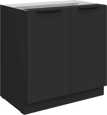 Produktbild von LUNARA Unterschrank mit zwei Türen – Breite 80 cm, schwarz
