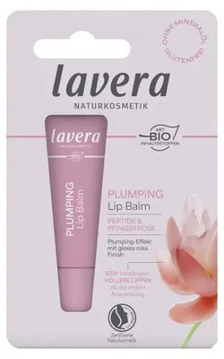 Produktbild von lavera Lippenbalsam 8ml Plumping Glossy mit Peptiden, rosa, ohne zu kleben