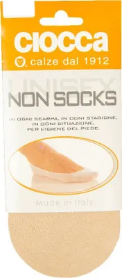 Immagine prodotto di Calzino salvapiede unisex CIOCCA  un paio calzini salvapiede invisibile misto cotone articolo 771, S - Piede 35/37, Cotone 60%,Poliammide 40%