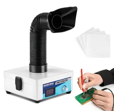 Productafbeelding van BAOSHISHAN Rookafzuiging voor soldeerwerkzaamheden, mini desktop soldeerrookafzuiger