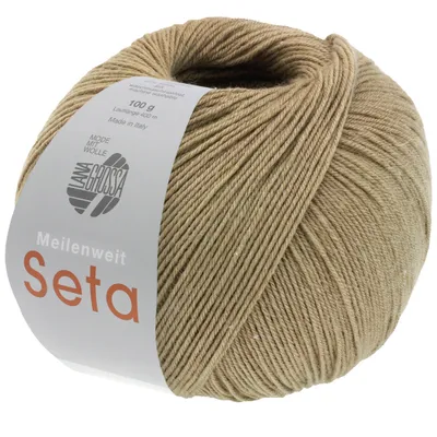 Produktbild von Lana Grossa - Meilenweit 100g Seta 0032 lehmbraun