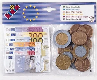 Image de Klein - 9612 - argent factice en euros - jeu d'imitation - accessoire marchande