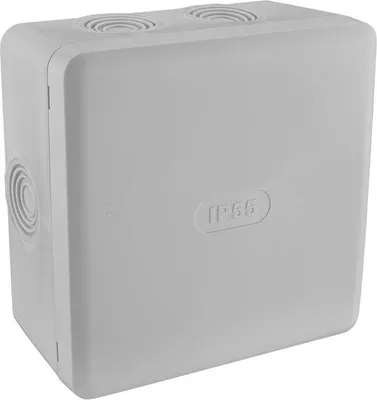Productafbeelding van Waterdichte aansluitdoos IP55 115 x 115 mm Grijs