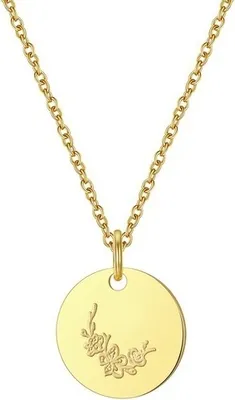 Produktbild von Elegante Flower Halskette in Golden - Ideal für empfindliche Haut KP21683