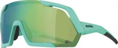 Zdjęcie produktu dla Alpina Rocket Q-Lite Turquoise Matt/Green Okulary rowerowe