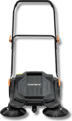 Immagine prodotto di FUXTEC Spazzatrice manuale potente FX-HK65   ideale per aree esterne medio-grandi, larghezza di lavoro 650 mm, contenitore da 20 L, copertura fino a 2000 m², design ergonomico