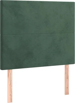 Produktbild von Kopfteil Dunkelgrün 90x5x118/128 cm Samt