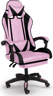 Produktbild von Chefsessel Stuhl Home Office Chair Racing  Bürostuhl Sportsitz Büro Stuhl,Farbe:Rosa/Schwarz