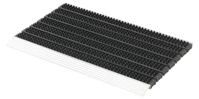 Image de Omgoods - Paillasson en aluminium avec brosse, 40x60 cm