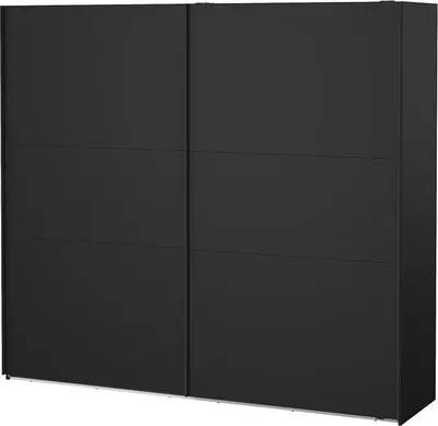 Zdjęcie produktu dla Como szafa przesuwna 2 drzwi 245x220cm matowy czarny.