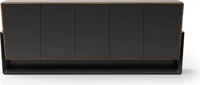 Image de Console en bois marron moderne et élégante pour l'entrée et le salon