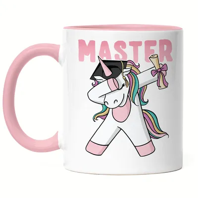 Produktbild von Master Tasse Rosa Pferd Einhorn Abschlussgeschenk Dab Cool Humorvoll Geschenkidee