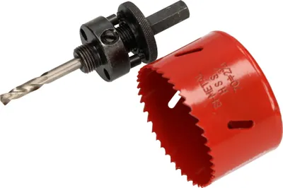 Produktbild von KOTARBAU Lochsäge 70 mm HSS mit Zentrierbohrer Lochfräse Bohrkrone Lochkreissäge Sägekranz für Metall, Edelstahl, Holz, Kunststoff