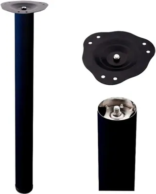 Produktbild von Tischbeine H710mm Ø60mm höhenverstellbar (Schwarz)
