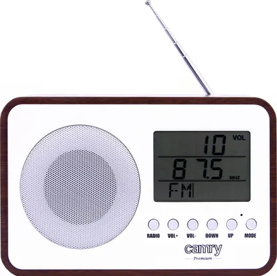 Zdjęcie produktu dla Camry Premium CR 1153, Przenośny, Cyfrowy, FM, 5 W, LCD, Brązowy, Szary, Biały