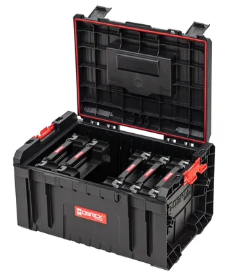 Immagine prodotto di Qbrick System PRO Toolbox 2.0 Cassetta degli attrezzi 450 x 334 x 240 mm 19 l impilabile IP54 + 5x TWO Organiser Multi