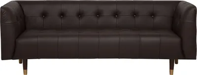 Produktbild von BELIANI Sofa Dunkelbraun Spaltleder 3-Sitzer Traditionell Wohnzimmer