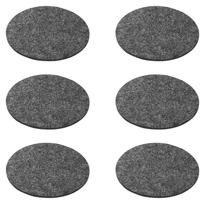 Vilten Untersetzer grau Ø 10 cm 3 mm 6 Stück Camping