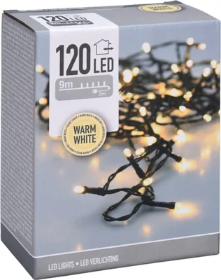 Zdjęcie produktu dla Nedis AX8401020, Garland, Zielony, Biały, Boże Narodzenie, 12 m, Chłopak, dziewczyna, Współczesny