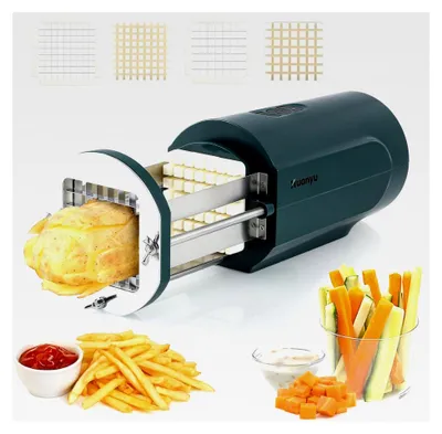 Produktbild von Elektrischer Pommes-Frites-Schneider mit 2 Klingengrößen