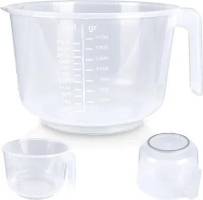 Produktbild von Vilde Küchenschüssel Schüssel Schale Rührschüssel Teigschüssel mit Skala 2,5 L