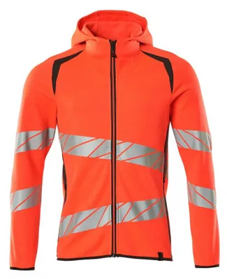 Produktbild von MASCOT® Sweatshirt mit Kapuze, moderne Passform Kapuzensweatshirt Größe XL, hi-vis rot/dunkelanthrazit | Packung (1 Stück)