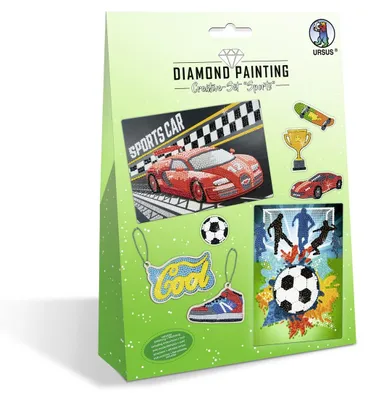 Obrázek produktu pro URSUS® Diamond Painting 6x Motivy Sportovní vícebarevné