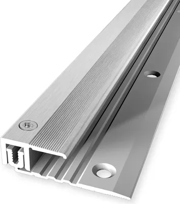 Produktbild von PROVISTON | Ausgleichsprofil | Abschlussprofil | Breite: 22 mm | Höhenausgleich: 6.5 - 16 mm | Länge: 1000 mm | Aluminiumprofil | Silber | 1 Stück