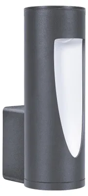 Imagen del producto de LEDS C4 Rewood: Lámpara de pared, 7,1 W, luz blanca neutra, 579 lúmenes, IP54, color gris