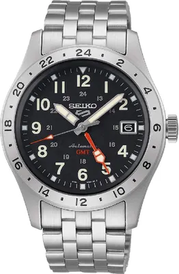 A close-up studio shot of a men's wristwatch.