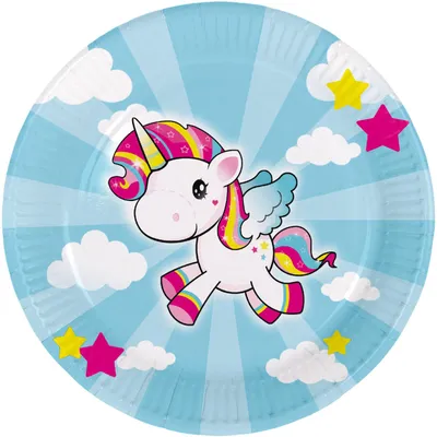 Immagine prodotto di 8 piatti Unicorno