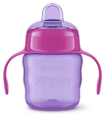 Image de Philips Avent Tasse à bec SCF551/05 200ml Bleu Silicone Anti-fuite