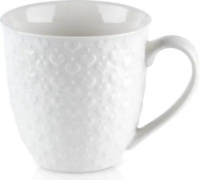 Immagine prodotto di Grande tazza in Vetroceramica per bevande, caffè, tè e tisane, bianca, 580 ml
