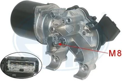 Produktbild von ERA 460221A Wischermotor Vorne für CITROËN C3 I Schrägheck (FC, FN) für RENAULT MEGANE II Coupé-Cabriolet (EM0/1) MEGANE II Kombi (KM0/1) MEGANE II