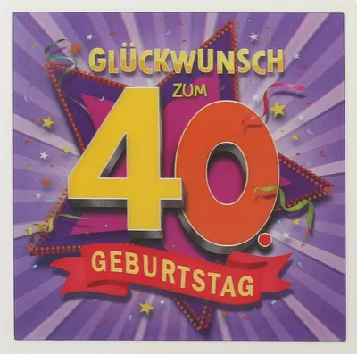 Produktbild von Depesche 3D Klappkarte 003d zum 40. Geburts..