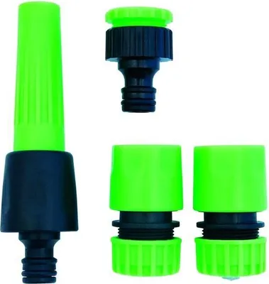 Image de Buse de tuyau d'arrosage Seringue 1/2" Adaptateur Embout Robinet 3/4" Set