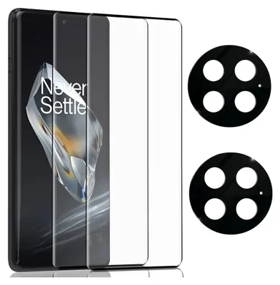 Obrázek produktu pro 2-balení OnePlus 13 Ochranné sklo na displej & 2-balení ochrana objektivu - Tvrzené sklo 9H - Super kvalita 3D