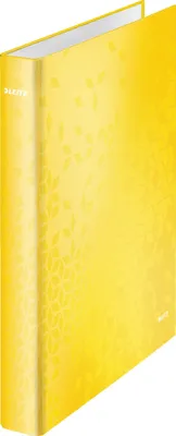 Zdjęcie produktu dla Leitz 42410016, A4+, Pierścień-D, Karton, Żółty, 250 ark., 80 g/m²