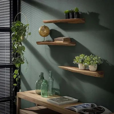 Produktbild von Set Enuk aus Akazie massiv Natur Baumstammform