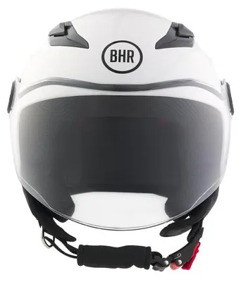 Produktbild von BHR 838 CHILDREN, Kinder-Motorradhelm Demi-Jet ECE 22.06, Rollerhelm mit kratzfestem Visier, Weiß, L