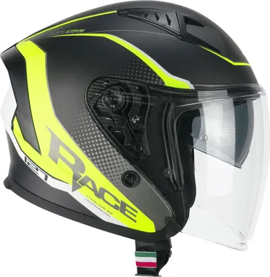 Produktbild von Jet Helm CGM 127G DEEP RACE Graphit Matt Fluo Gelb größe XL