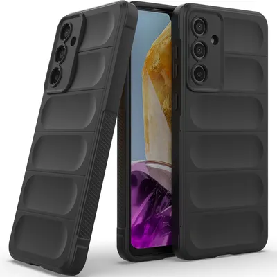 Produktbild von Handyhülle für Samsung Galaxy M55 Weich TPU Silikon Stossfest Anti-rutsch Hülle Schwarz