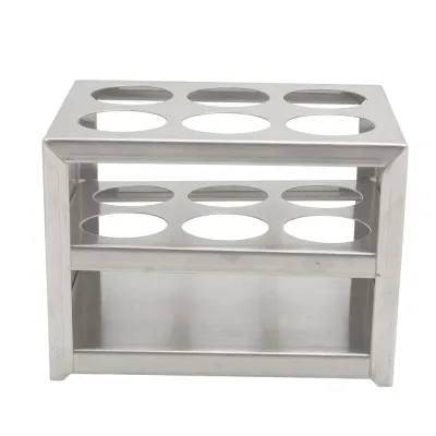 Obrázok produktu pre Kovový stojan na skúmavky, držiak na odstredivku, držiaky na skúmavky, stojan na skúmavky z nehrdzavejúcej ocele, stojan na odstredivku, 30 mm stojan na skúmavky