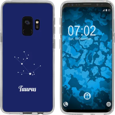 Produktbild von PhoneNatic Case kompatibel mit Samsung Galaxy S9 Silikon-Hülle SternzeichenTaurus M8