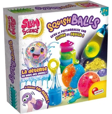 Immagine prodotto di SLUMI SCIENCE Squish Ball – Set creativo –  – Slime e perline colorate – Dai 7 anni in su