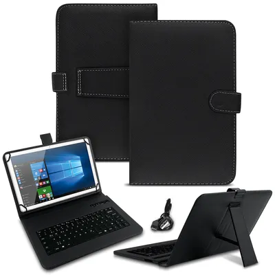 Produktbild von Hülle + Tastatur für Xiaomi Redmi Pad 2 2025 Tasche Bluetooth QWERTZ SchutzhülleFarben:Schwarz