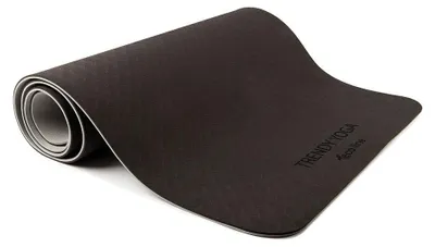 Produktbild von yogabox Eco Yogamatte TPE 2-farbig - anthrazit / hellgrau 180 x 60 x 0.6 cm