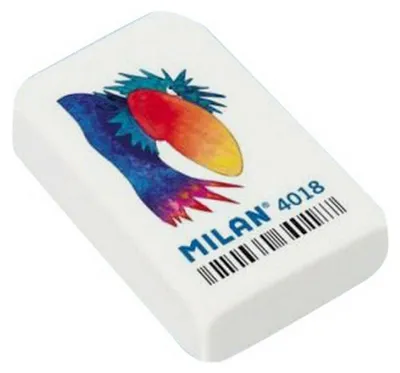 Produktbild von Milan Radiergummi 4018 Weiß 18 Stück